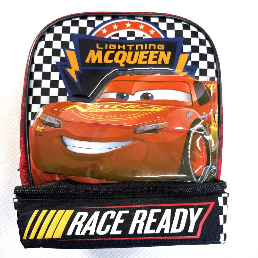 Cars Lightning McQueen Dome Dual Compartment Insulated Lunch Bag Lunchbox